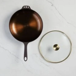 Smithey Ironware Co Smithey Ironware No. 11 Deep Cast Iron Skillet W/ Glass Lid