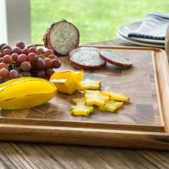 Fox Run Brands Cutting Boards Ironwood: Charleston End Grain Board With Channel