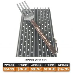 GrillGrates GrillGrate – 4 Panel Surface Set Of 17.375" Grates Grill Grates