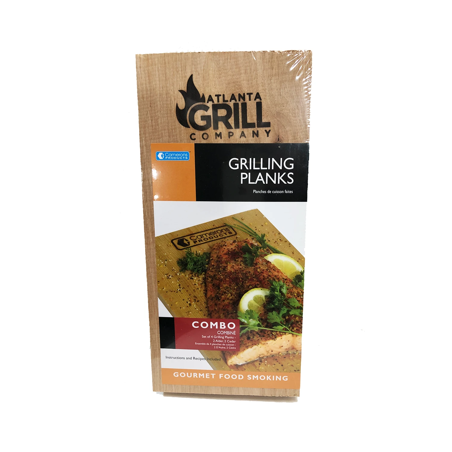 Grilling Planks And Salt Blocks Camerons Products 4PK 2 Cedar + 2 Alder Grilling Planks W/ AGC Logo 1 Grilling Planks And Salt Blocks Camerons Products 4PK 2 Cedar + 2 Alder Grilling Planks W/ AGC Logo