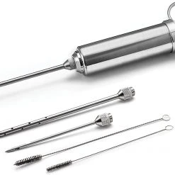 Fox Run Brands Outset 6-Piece Stainless Steel Meat Injector
