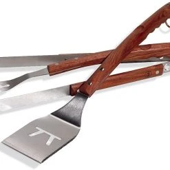 Fox Run Brands BBQ Utensils Outset Rosewood 3 Piece Tool Set