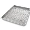 USA PAN Half Sheet Nonstick Cooling Rack & Pan Set Baking & Cooking Sheets