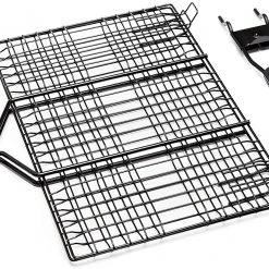 Grill Pro Nonstick Detachable Handle Burger Basket Baskets, Toppers, Racks, Trays, & Grids
