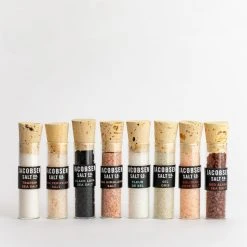Seasonings Jacobsen Salt Co. Eight Vial Sourced Salt Set