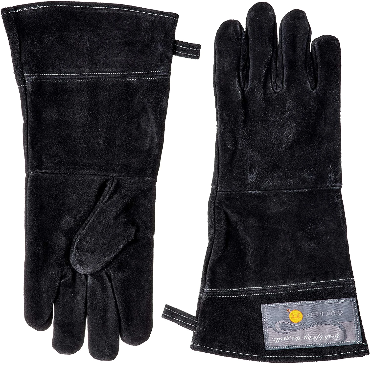 Fox Run Brands Outset Leather Grill Gloves 1 Fox Run Brands Outset Leather Grill Gloves