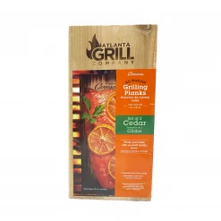 Camerons Products Cedar Wood Planks W/ Atlanta Grill Company Logo (2 Pack) Grilling Planks And Salt Blocks