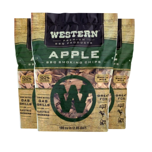 Western Apple BBQ Smoking Chips Wood Chunks & Wood Chips 8 Western Apple BBQ Smoking Chips Wood Chunks & Wood Chips