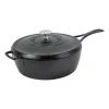 Lodge Cast Iron Lodge Blacklock *49* 4 Quart Deep Skillet With Lid