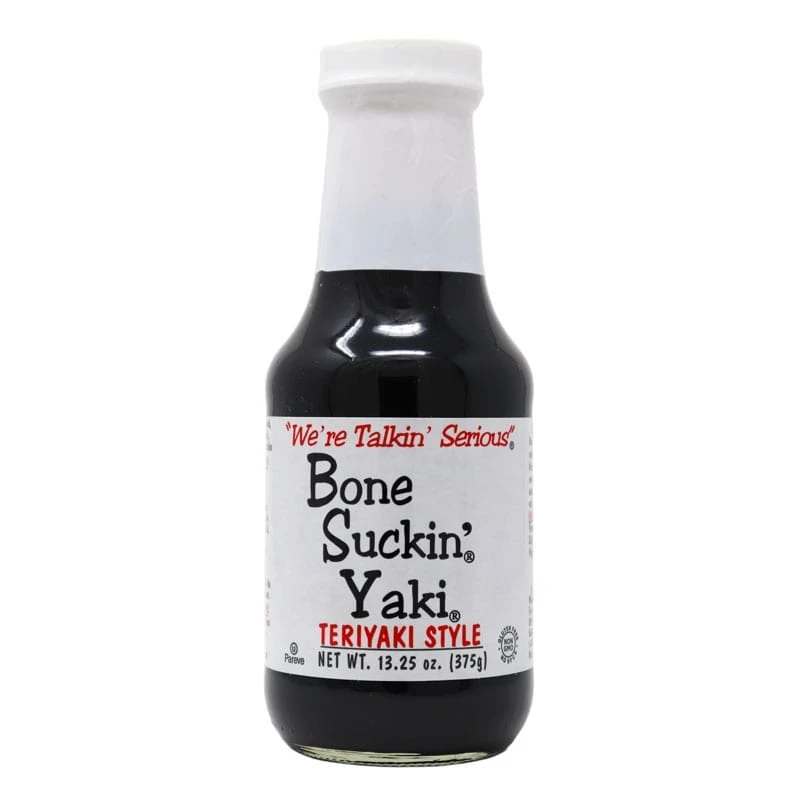 Bone Suckin' Sauce Shop All Sauces Bone Suckin' Yaki, Teriyaki Style, 13.25 Oz. 1 Bone Suckin' Sauce Shop All Sauces Bone Suckin' Yaki, Teriyaki Style, 13.25 Oz.