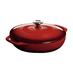 Lodge Cast Iron Lodge 3.6 Quart Red Casserole