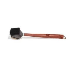 Fox Run Brands Brushes, Scrubbers & Scrapers Outset Rosewood 3-in-1 Grill Brush