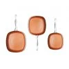 Gotham Steel 3 Pc. Set Square Fry Pans 602904 Frying Pans & Skillets