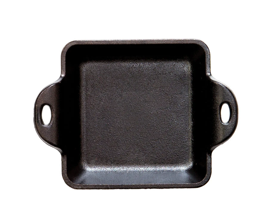 Lodge Cast Iron Lodge Heat-Treated 10 Ounce Square Cast Iron Mini Server 2 Lodge Cast Iron Lodge Heat-Treated 10 Ounce Square Cast Iron Mini Server
