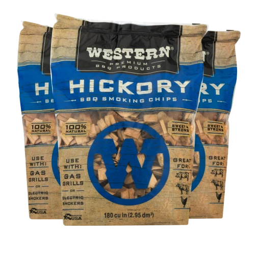 Western Hickory BBQ Smoking Chips 6 Western Hickory BBQ Smoking Chips
