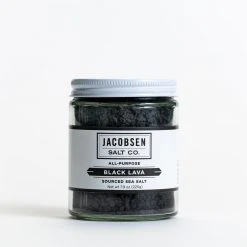 Seasonings Jacobsen Salt Co. Sourced Black Lava Sea Salt