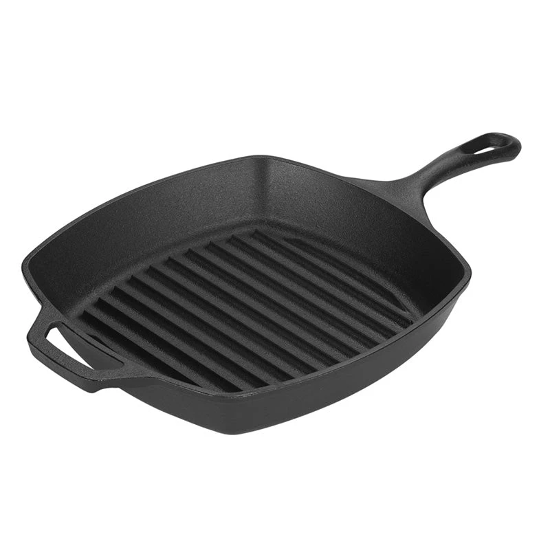 Lodge Cast Iron Lodge 10.5 Inch Square Cast Iron Grill Pan, Fits 10 Inch Square Glass Lid Grill Pans, Griddles & Presses 1 Lodge Cast Iron Lodge 10.5 Inch Square Cast Iron Grill Pan, Fits 10 Inch Square Glass Lid Grill Pans, Griddles & Presses
