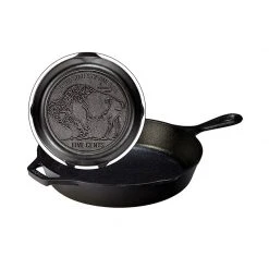 Lodge Cast Iron Lodge 10.25 Inch Cast Iron Skillet With Buffalo Nickel Logo Frying Pans & Skillets