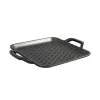 Lodge Cast Iron Baskets, Toppers, Racks, Trays, & Grids Lodge Chef Collection 11 Inch Cast Iron Square Grill Topper