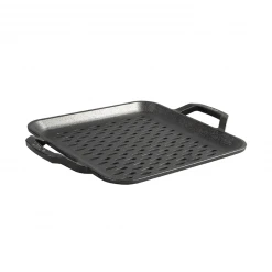 Lodge Cast Iron Baskets, Toppers, Racks, Trays, & Grids Lodge Chef Collection 11 Inch Cast Iron Square Grill Topper