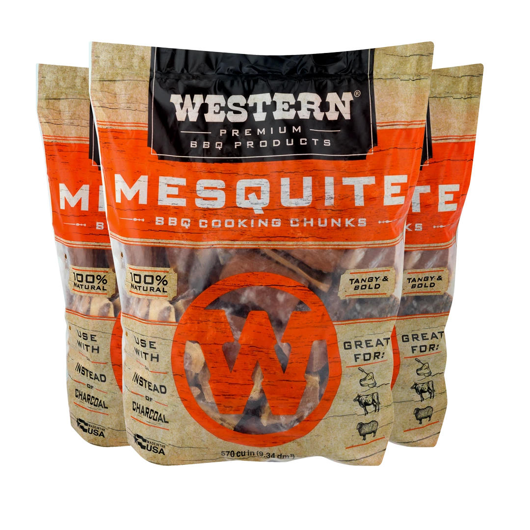 Western Mesquite BBQ Cooking Chunks Wood Chunks & Wood Chips 1 Western Mesquite BBQ Cooking Chunks Wood Chunks & Wood Chips