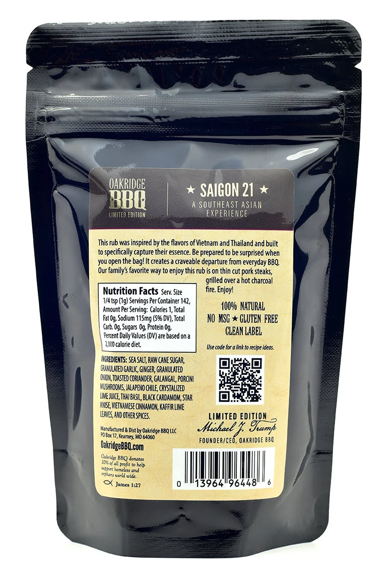 Oakridge BBQ: Saigon 21 Experimental Edition 2 Oakridge BBQ: Saigon 21 Experimental Edition
