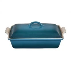 Baking Dishes Le Creuset Heritage Covered Rectangular Casserole Dish 4 Qt.