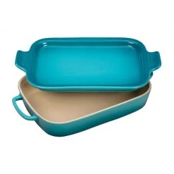 Le Creuset Rectangular Dish W/Platter Lid Baking Dishes