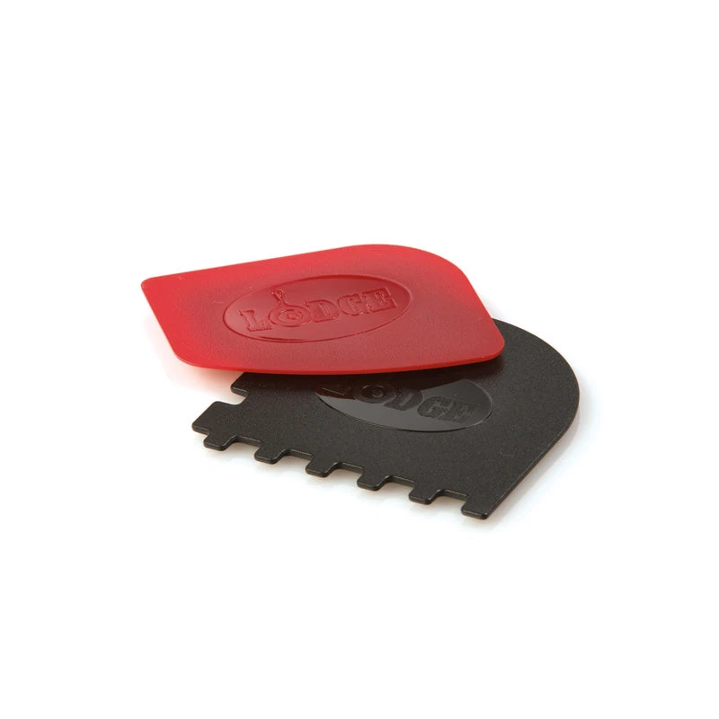 Lodge Cast Iron Brushes, Scrubbers & Scrapers Lodge Scraper Set, 1 Grill Pan Black, 1 Pan Red 1 Lodge Cast Iron Brushes, Scrubbers & Scrapers Lodge Scraper Set, 1 Grill Pan Black, 1 Pan Red