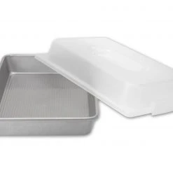USA PAN Rectangular Cake Pan & Lid Set Baking & Cooking Sheets