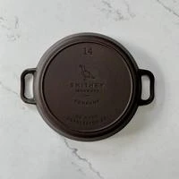 Smithey Ironware Co Smithey Ironware No. 14 Dual Handle Cast Iron Skillet