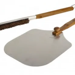 Pizzacraft Pizza Oven Accessories With Acacia Wood Handles – Brush And Peel