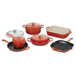 Le Creuset 10-Piece Cast Iron Set Frying Pans & Skillets