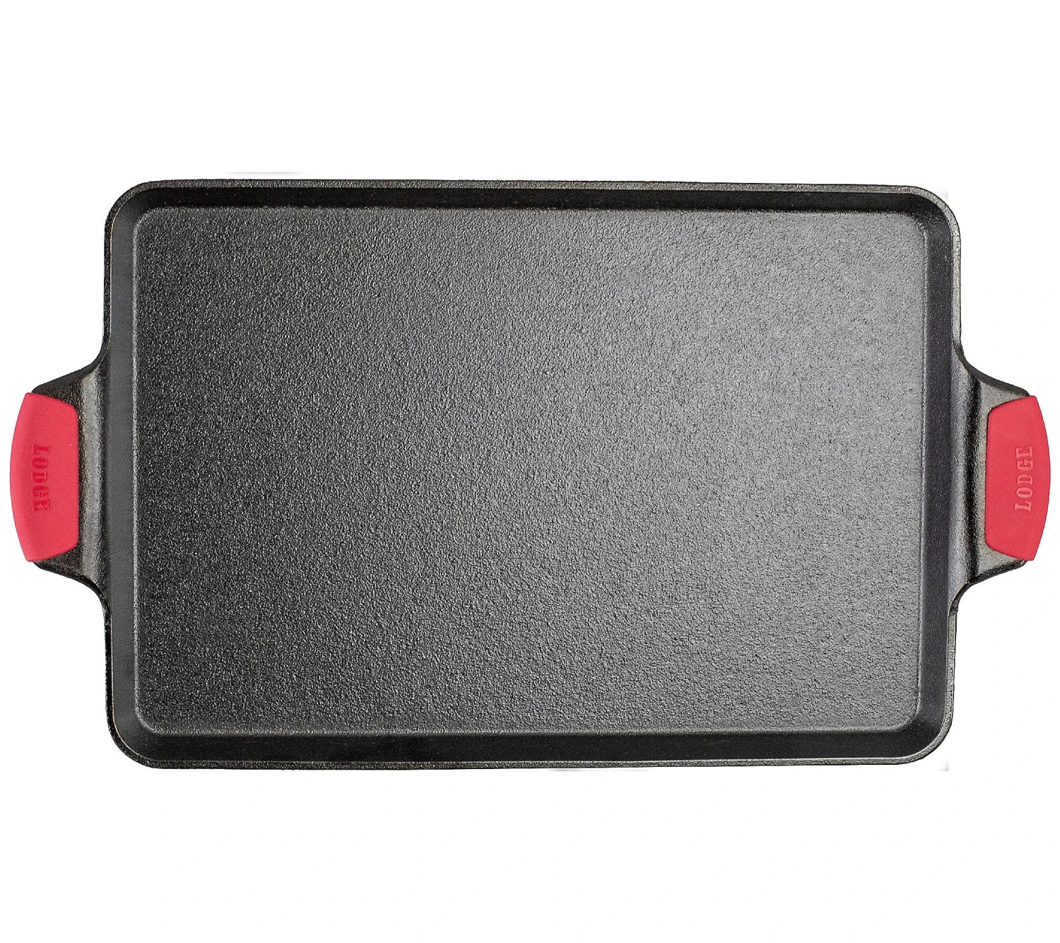 Lodge Cast Iron Lodge 15.5"x10.5" Baking Pan W/ Silicone Grip 2 Lodge Cast Iron Lodge 15.5"x10.5" Baking Pan W/ Silicone Grip