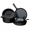 Lodge Cast Iron Lodge 5-Piece Cast Iron Cookware Set