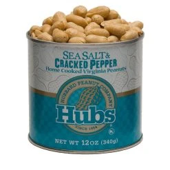 Hubbard Peanut Company Hubs Peanuts: Sea Salt & Cracked Pepper Pickles & Snack Foods