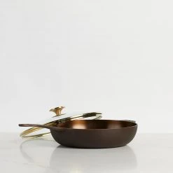Smithey Ironware Co Smithey Ironware No. 11 Deep Cast Iron Skillet W/ Glass Lid